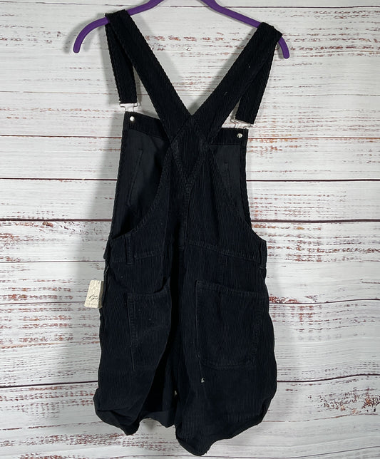 Free People Corduroy Shortalls Black XS