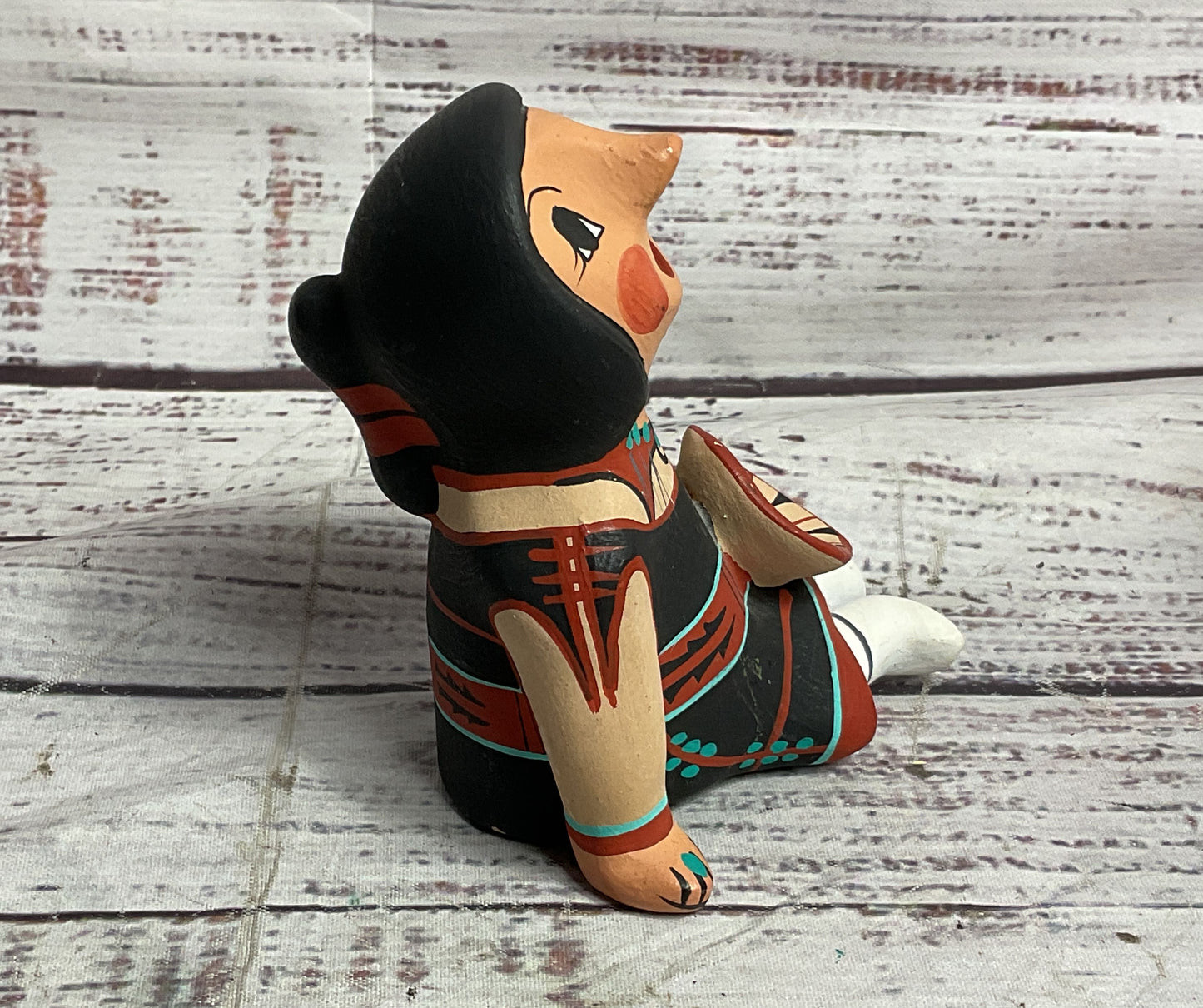 Jemez Pueblo Diane Lucero Native American Storyteller Figurine Multicolor