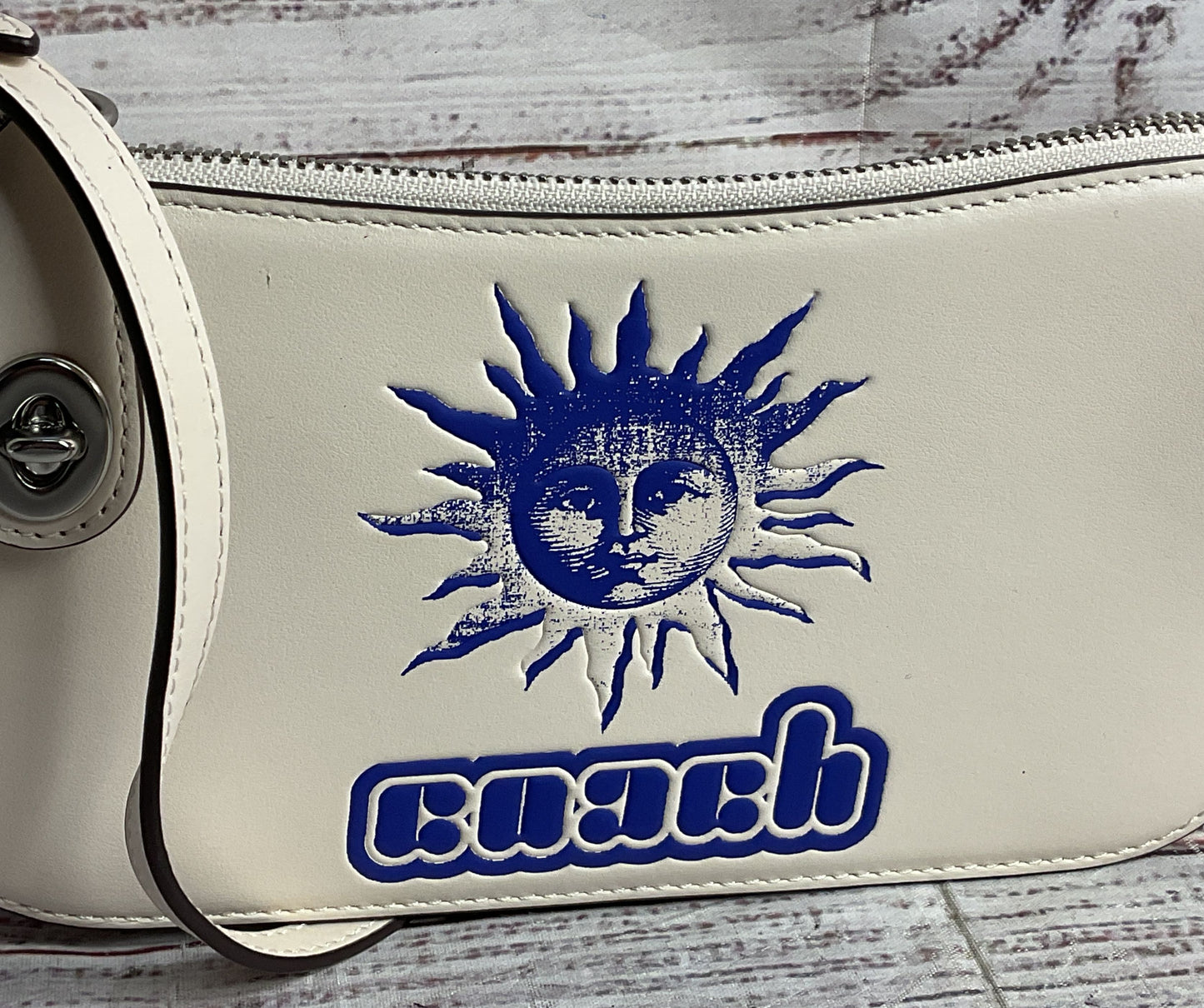 Coach Leather Lil Nas X Drop Penn Shoulder Bag Chalk