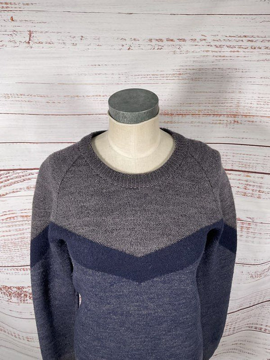 IRO Women's 100% Wool Pullover Grey Blue Sweater Size S