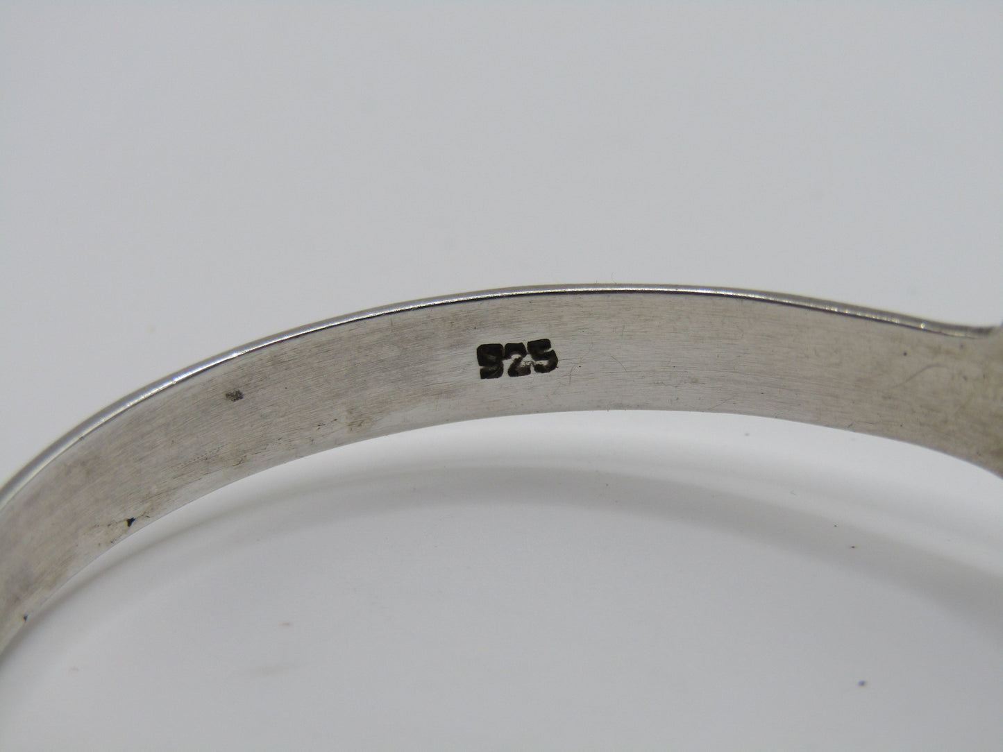 Sterling Silver Aum Om Cuff Bracelet