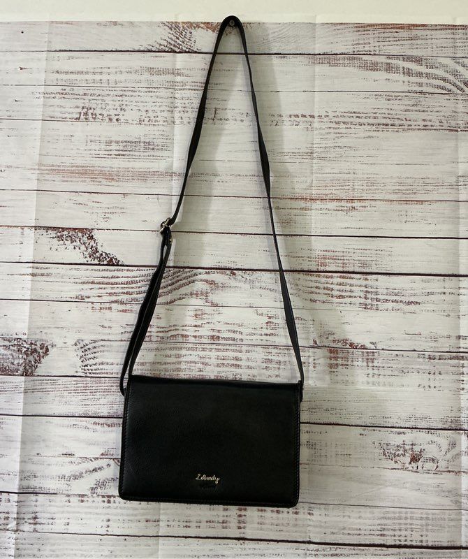 Women's Liberty by Gionni Black Leather Crossbody Bag
