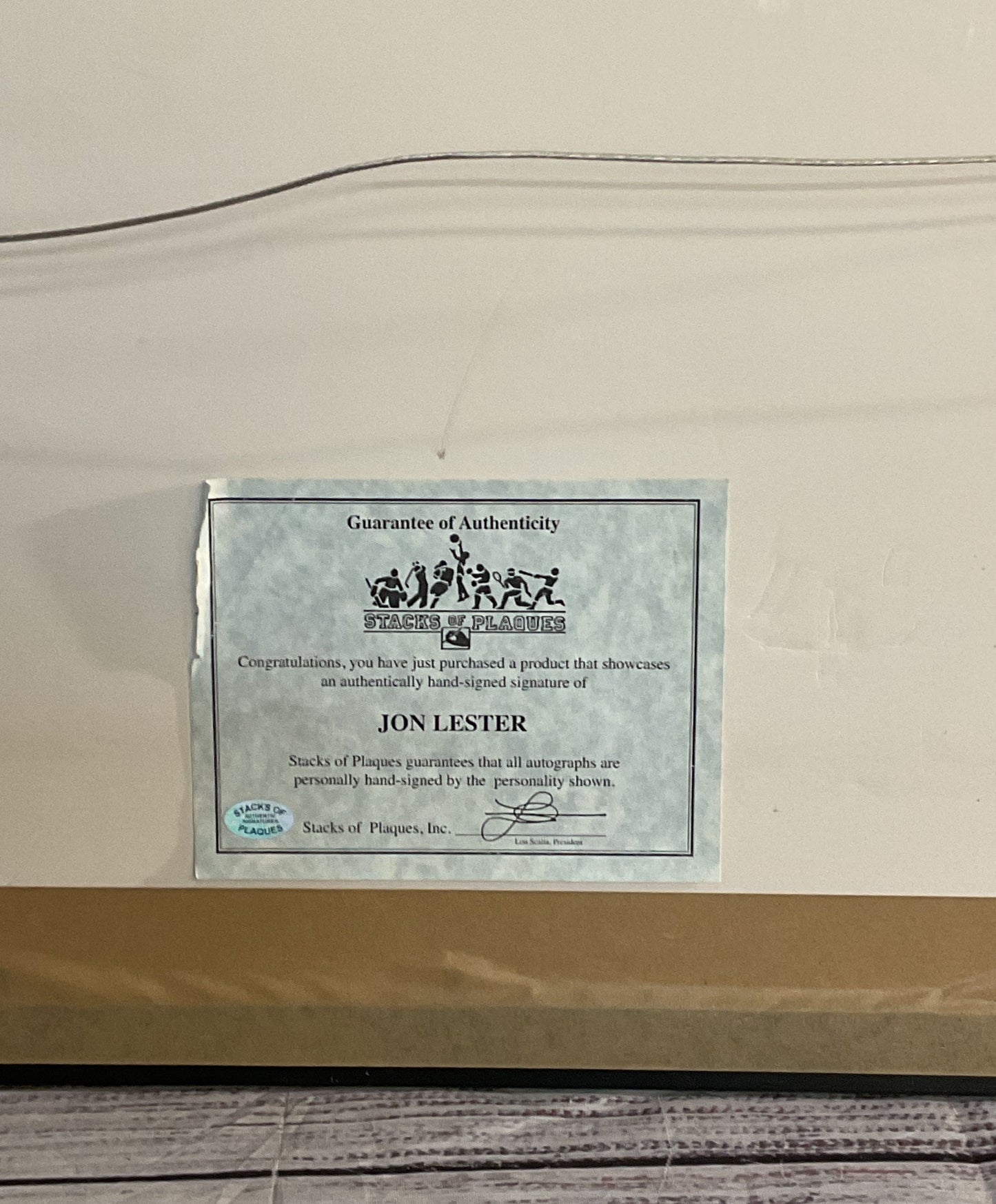 Jon Lester No Hitter Fenway Park May 19 2008 Autographed Picture Framed