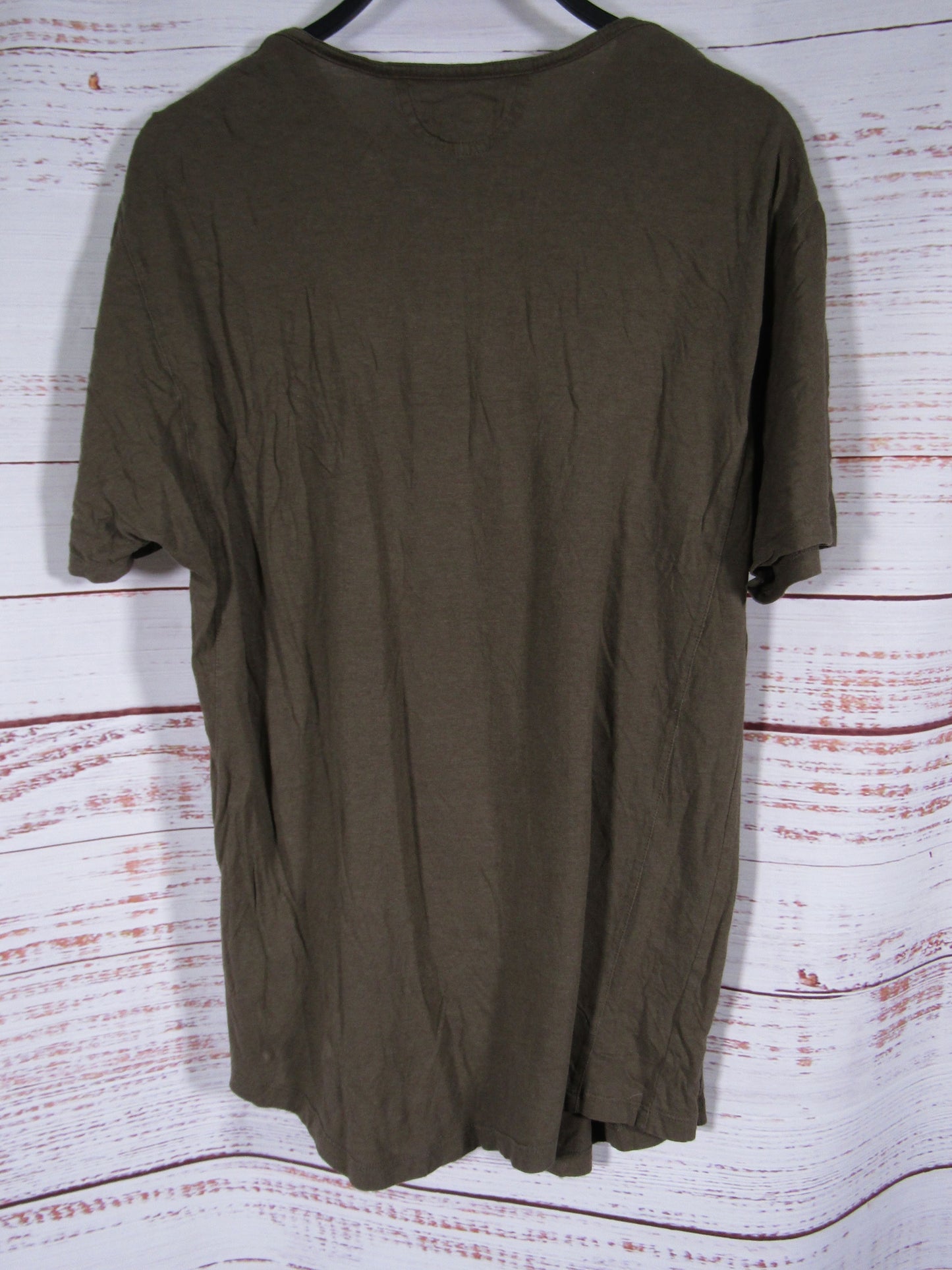 Helmut Lang Women's Olive Drab Short Sleeve Crew Neck T-Shirt Size S