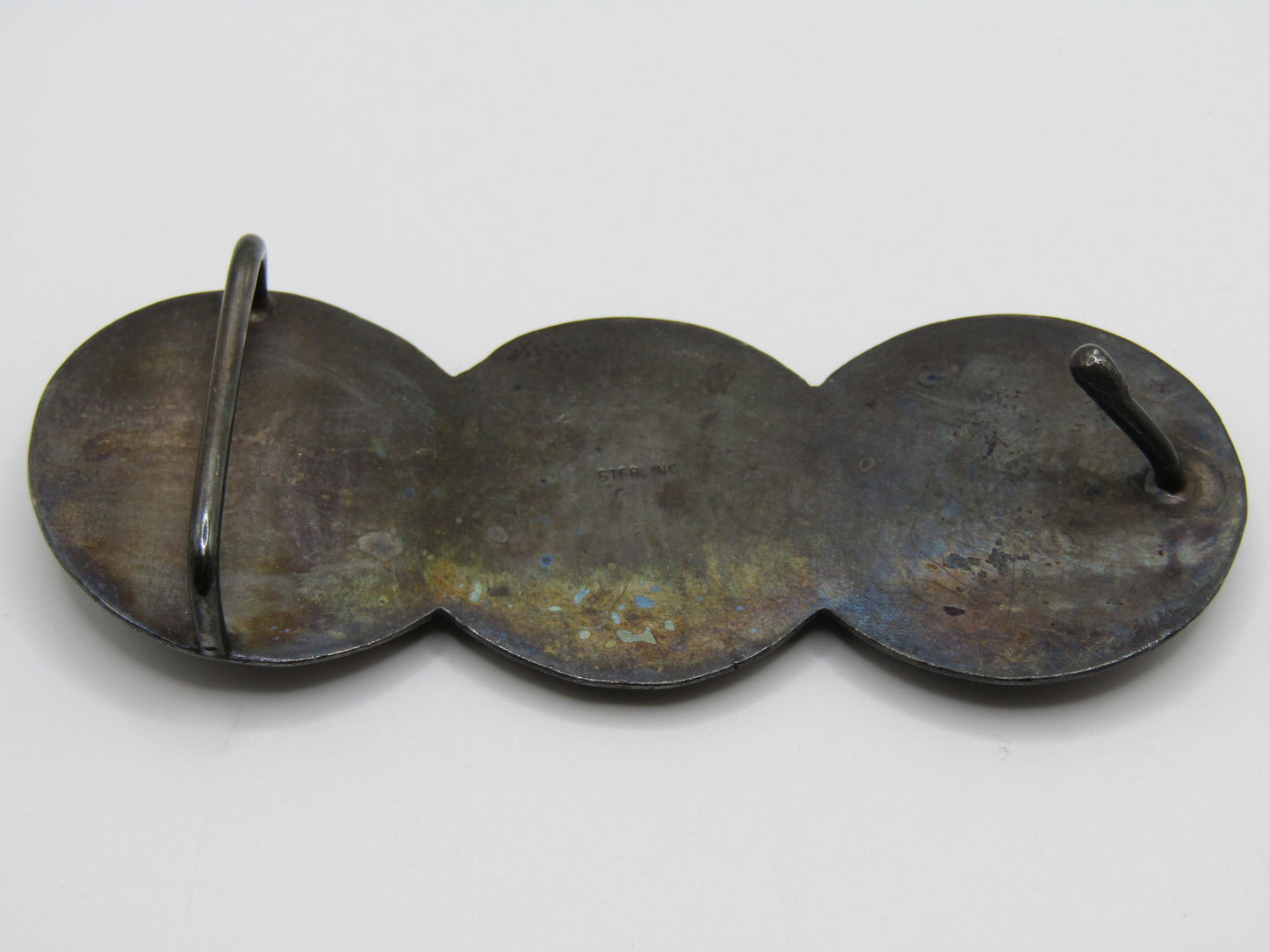 Vintage Handcrafted Sterling Silver 10 Franc French Coin Belt Buckle