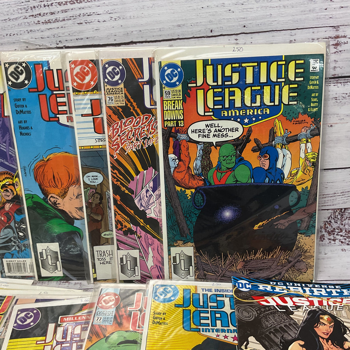 DC Comics Justice League America International 1990s 17 Comic Lot