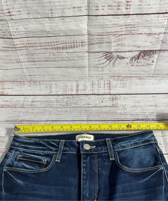 L'AGENCE Women's Selma High Rise Columbia Blue Jeans Size 28
