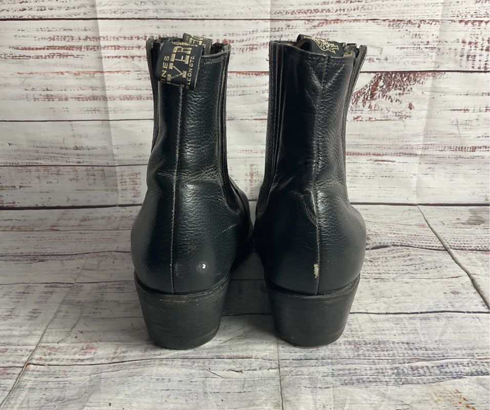 Denver Leather Western Cowboy Boot Black 8.5
