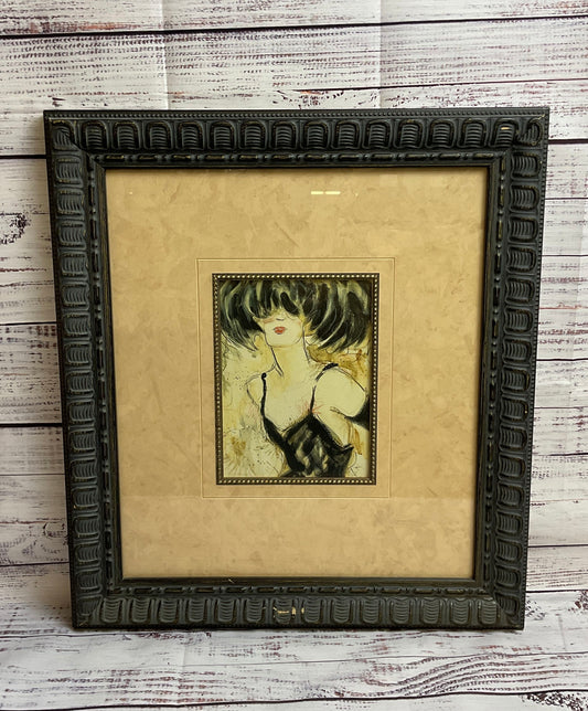 Fabulous 2004 Shoe Diva "Sophisticated Lady" & "Elegant Lady" Art by Karen Dupre