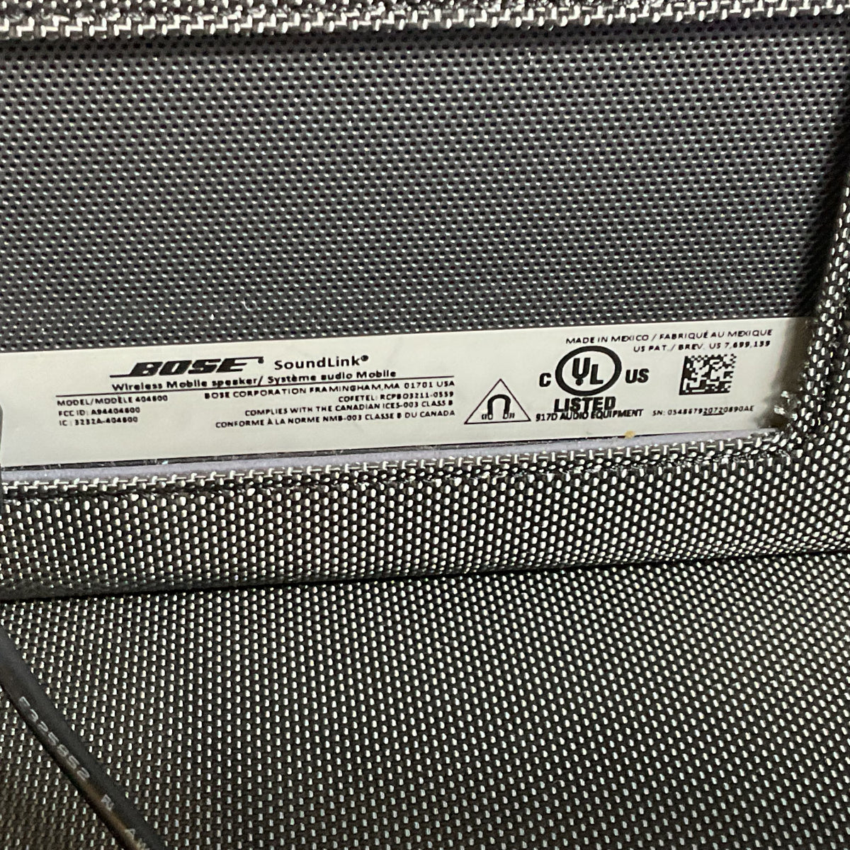 BOSE 404600 Soundlink Bluetooth Speaker-WORKS GREAT!!!!