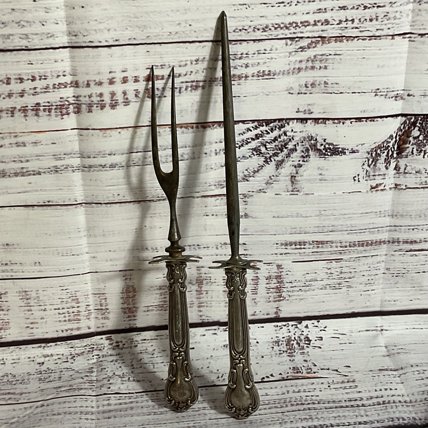 VTG. Carving Fork And Knife Sharpener- Monogram