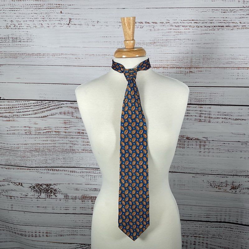 Lot of 3 Ermenegildo Zegna Silk Abstract Geometric Patterned Ties - Size 56 in.