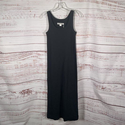 NWT Outerknown Black Ribbed Knit Tank Midi Dress - Size XS