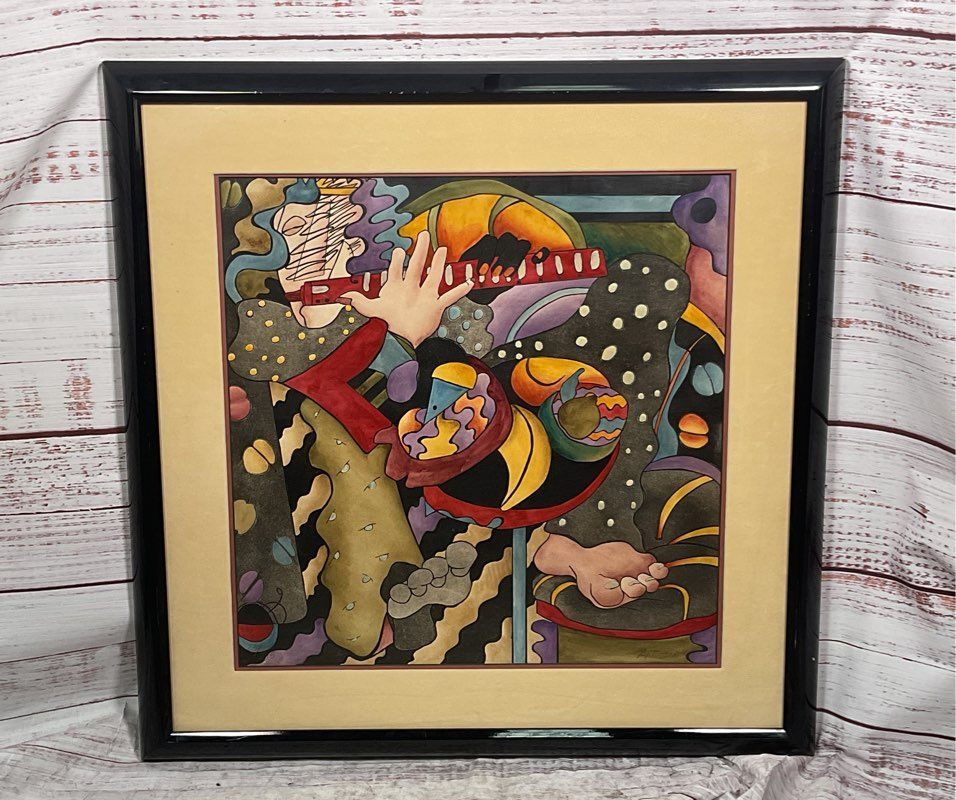 On The Town II Framed Print Signed by Laura Artusio Signed