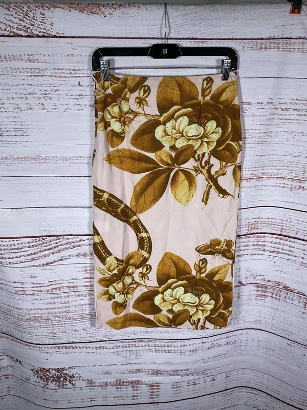 NWT Miaou Moni Midi Skirt Floral Graphic Print Women's Size S