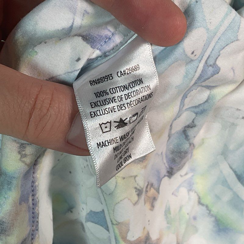 Robert Graham Abstract Multicolor Pattern Cotton Button Down Shirt Size in Desc.