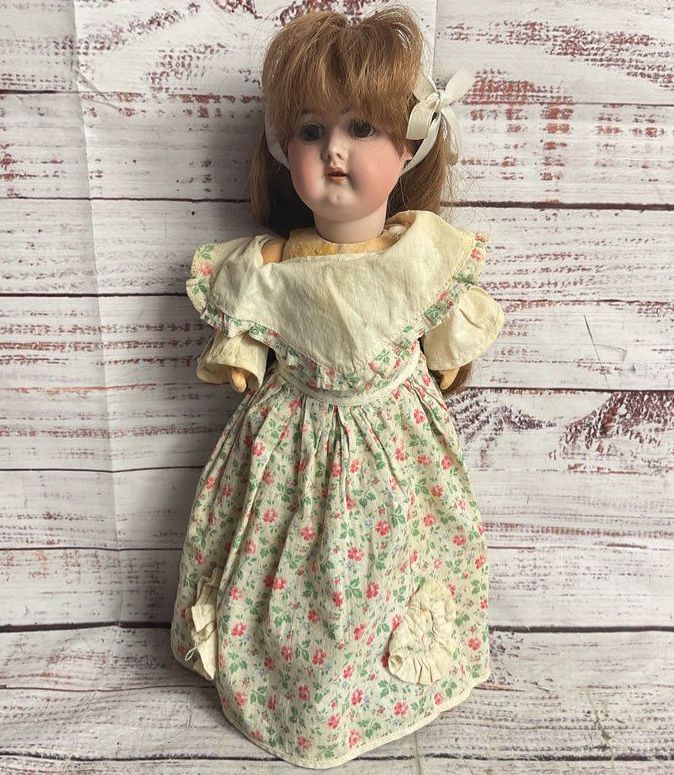 Vintage 14" German 897 Numbered Bisque-Head Doll