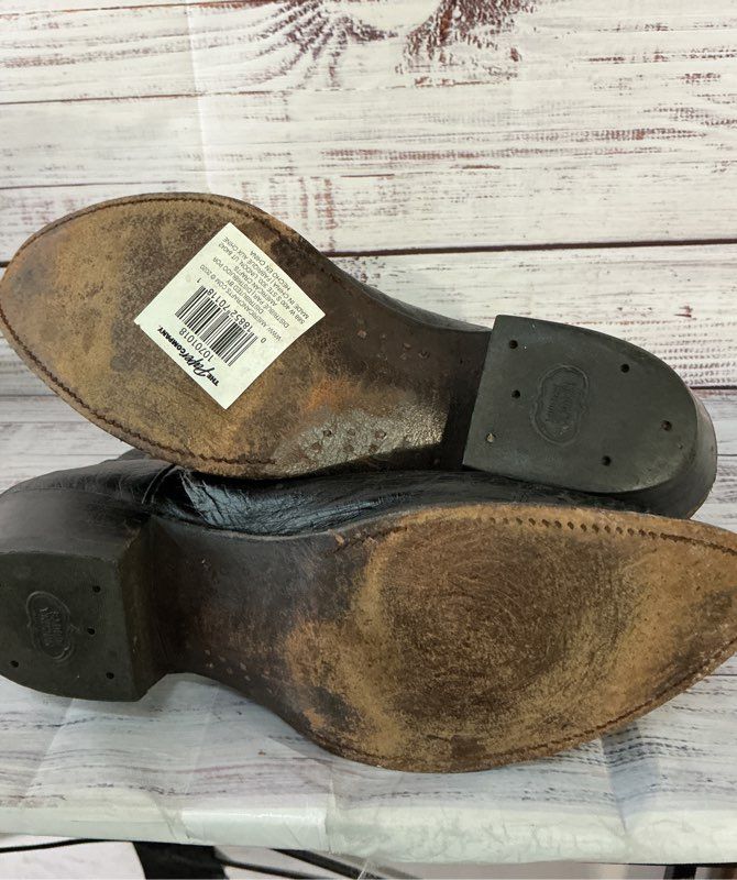 Men's Nocona Black Cowboy Boots Size 9.5