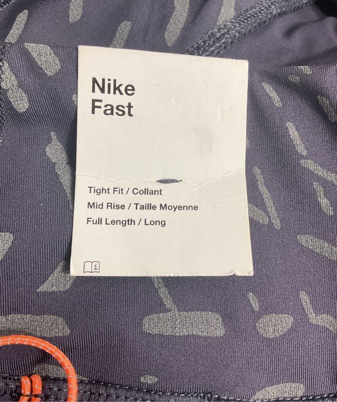 Nike Dri-FIT Run Division Fast Running Leggings Purple L