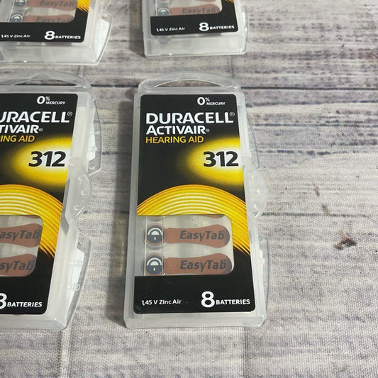 Lot of 48 BRAND NEW Duracell Activair Hearing Aid Battery Size 312 Exp. 2024