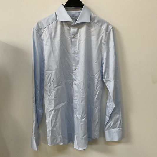 NWT REISS Men's Light Blue Slim Fit Long Sleeve Dress Shirt- SZ M