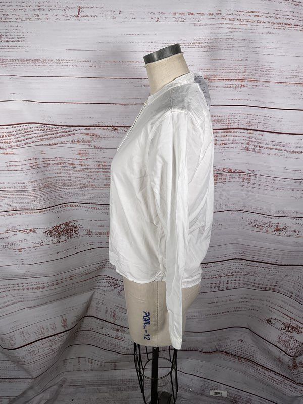 NEW Outerknown Women's White Button Up Blouse Size S Sample