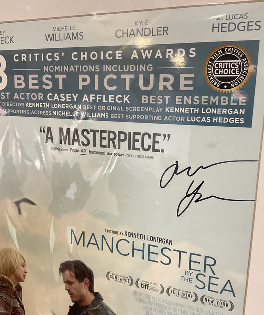 Movie Poster MANCHESTER BY THE SEA Poster Signed.