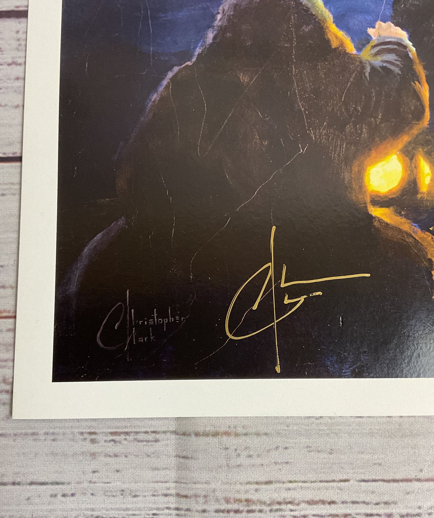 Harry Potter Journey Across the Black Lake Signed Print by Christopher Clark