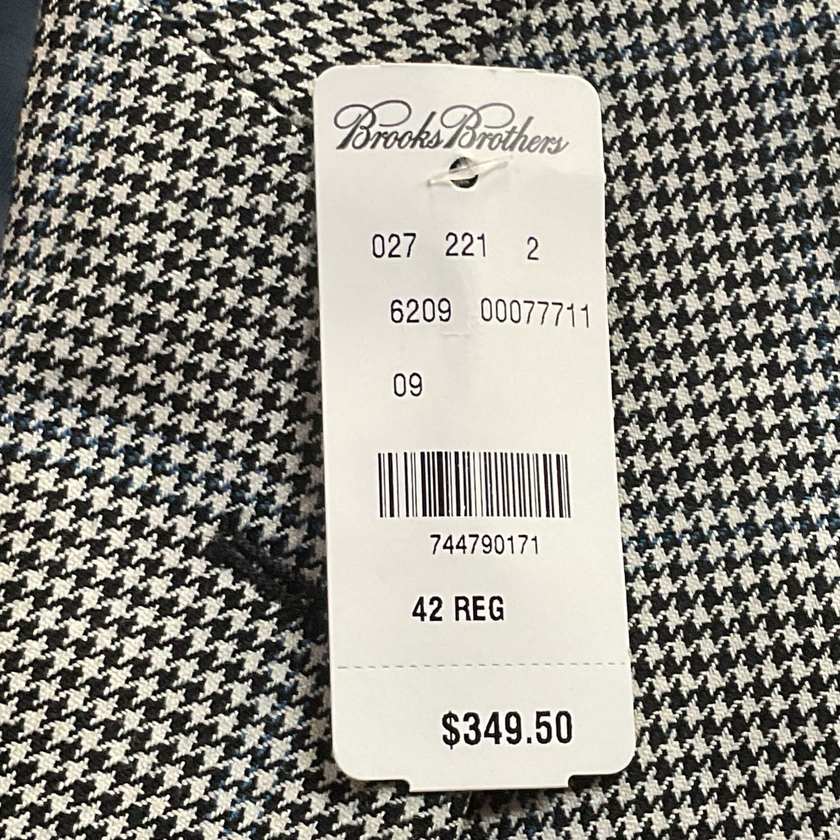 NWT BROOKS BROTHERS Mens Wool Regent Fit Houndstooth Blazer/Jacket SZ 42 Regular