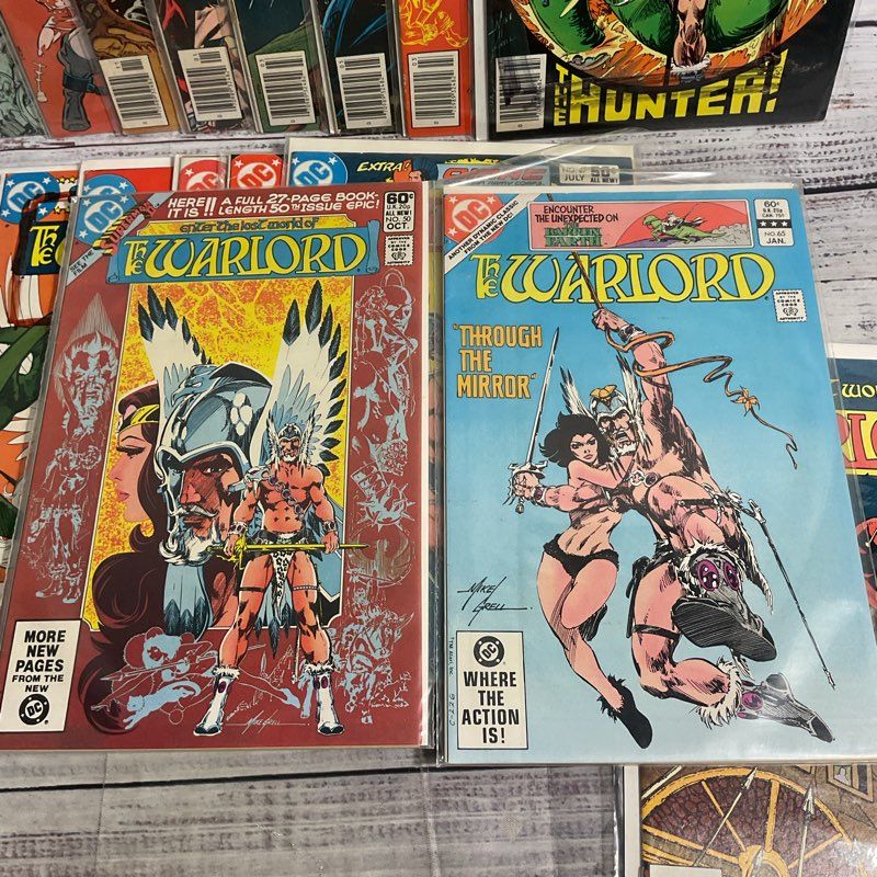 Lot Of 17 Vtg. The Warlord Dc Comics #1-66 Incomplete Ungraded Set