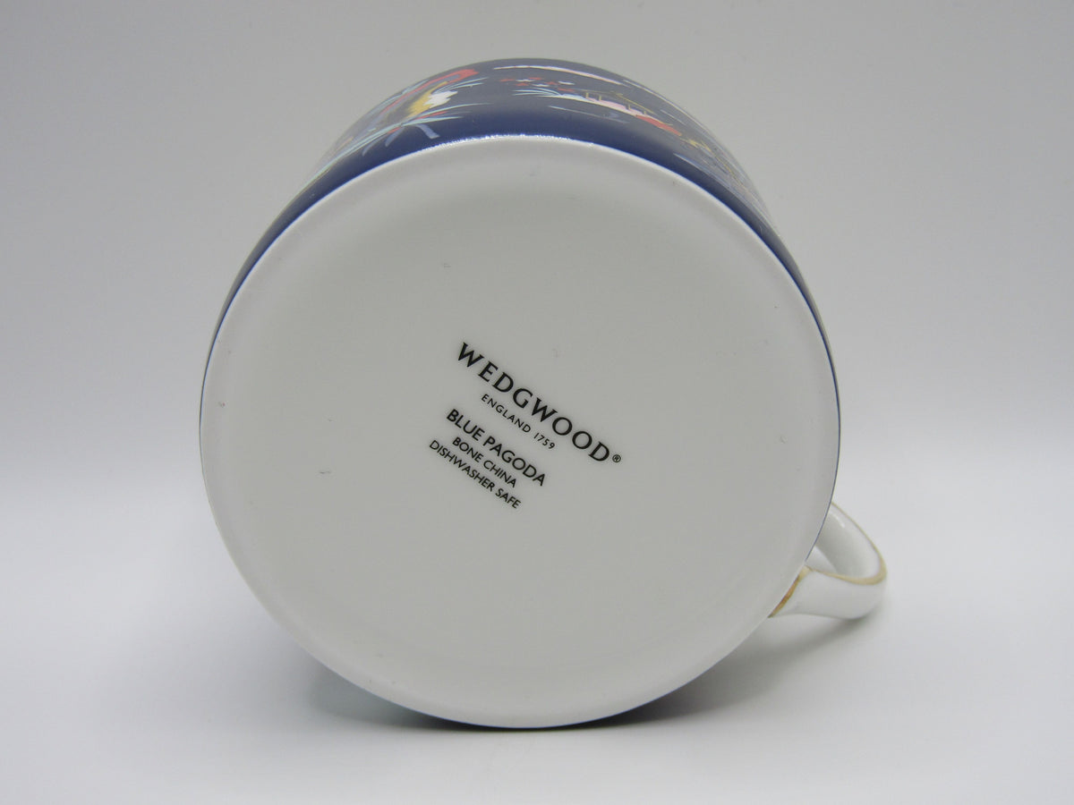 Wedgwood Wonderlust Blue Pagoda Bone China Flat Cup & Saucer Set