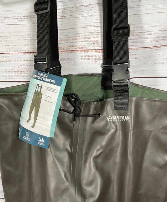 Magellan Brown Rubber Boot-Foot Water Waders, Size 13 w/ Tag FISHING/ HUNTING