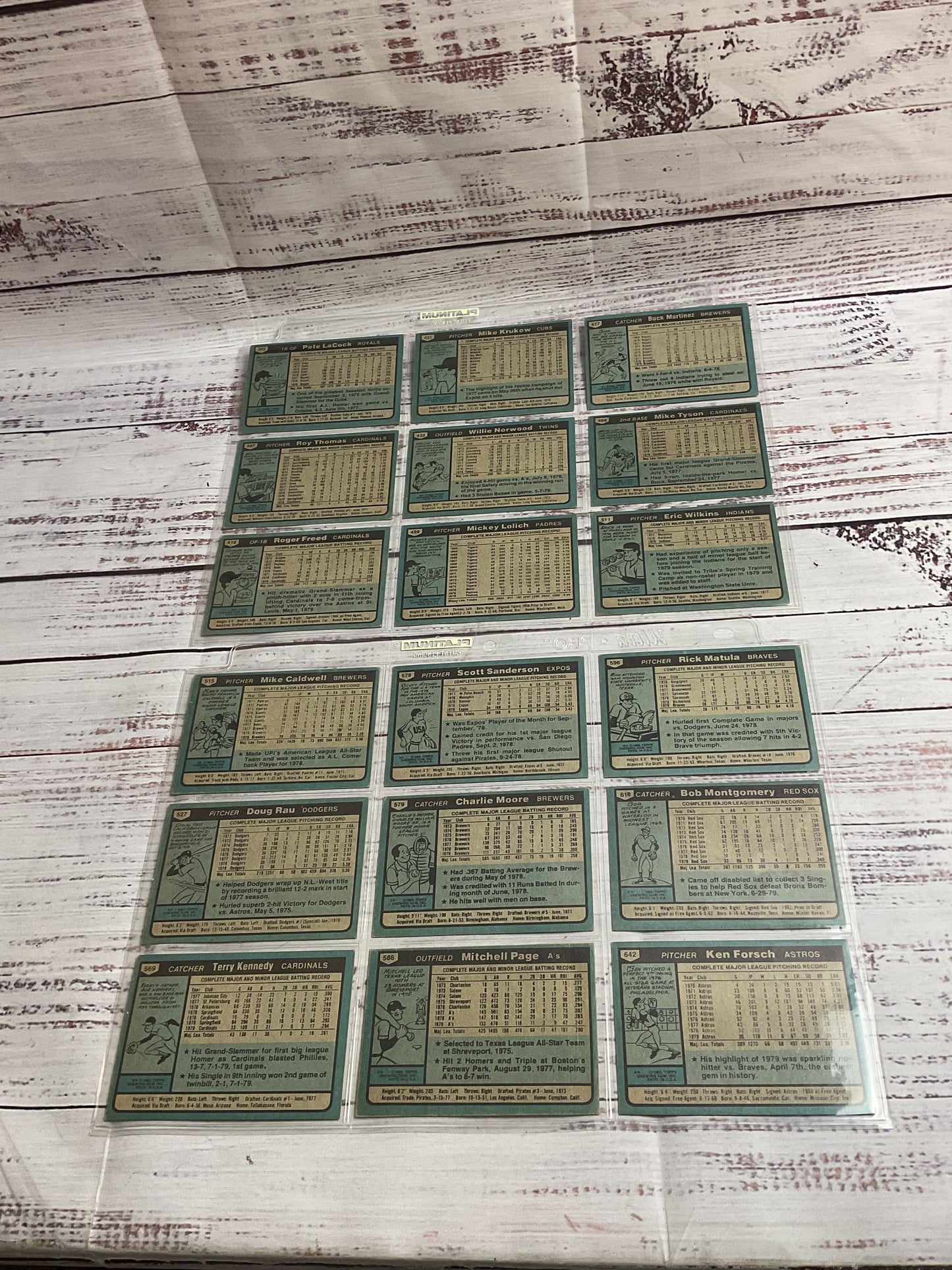 Topps 1980 Rookie Baseball Cards
