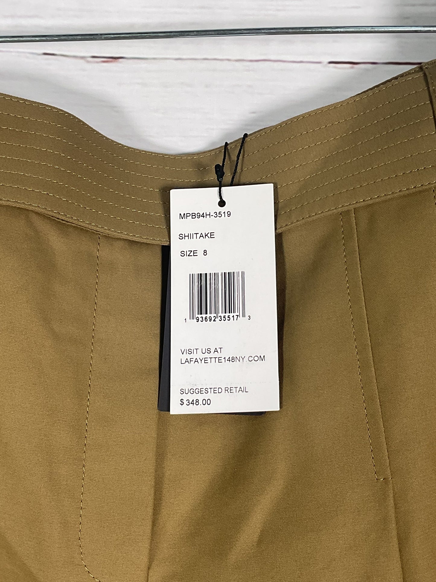 Lafayette 148 Brown Belted Skirt Style Shorts - Size 8