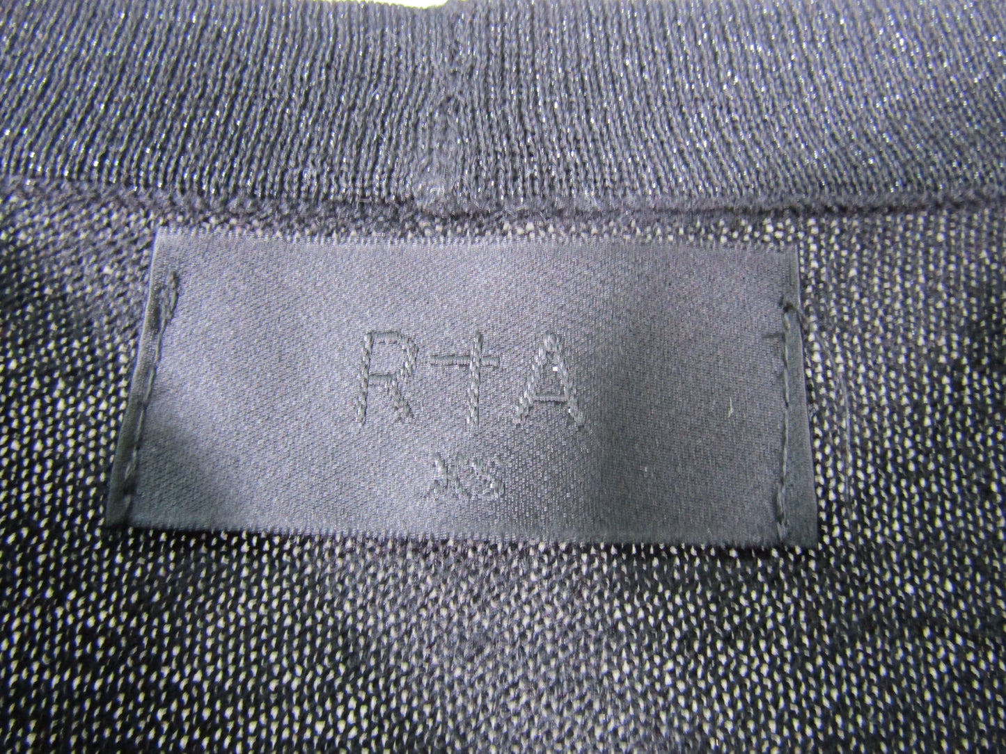 RtA Women's Black Long Sleeve Asymmetrical Blouse Size XS