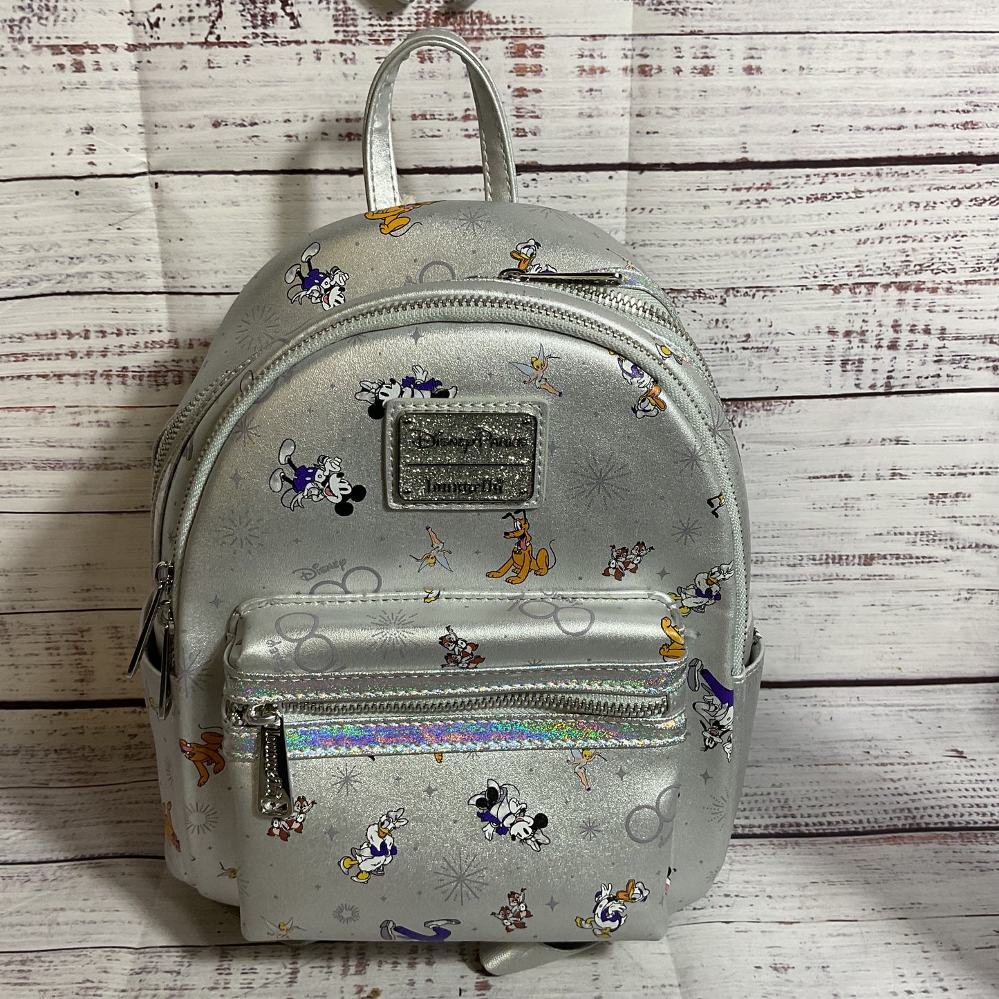 LOUNGEFLY 100th Anniversary Mickie & Friends Backpack & Mouse Ears