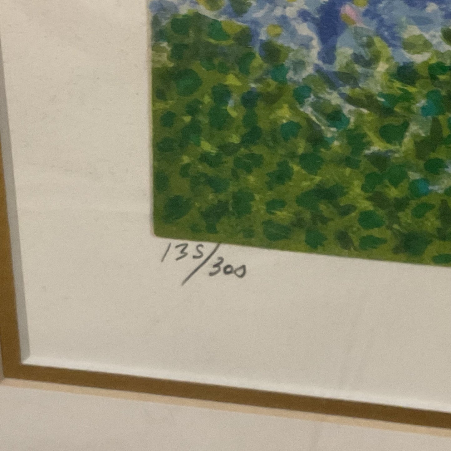 Pencil Signed 135/300 French JEAN VOLLET "Port de Monaco" Lithograph- 35" X 43"