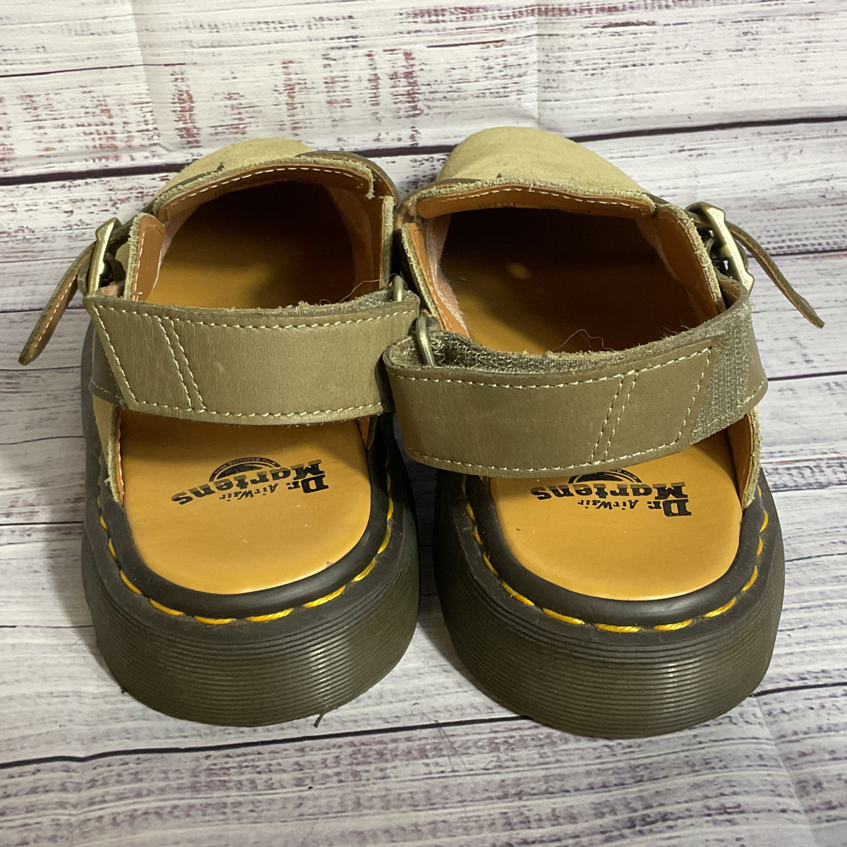 DR. MARTEN'S Jorge II Unisex Beige Khaki Slip-On Shoes- SZ 11M/12W