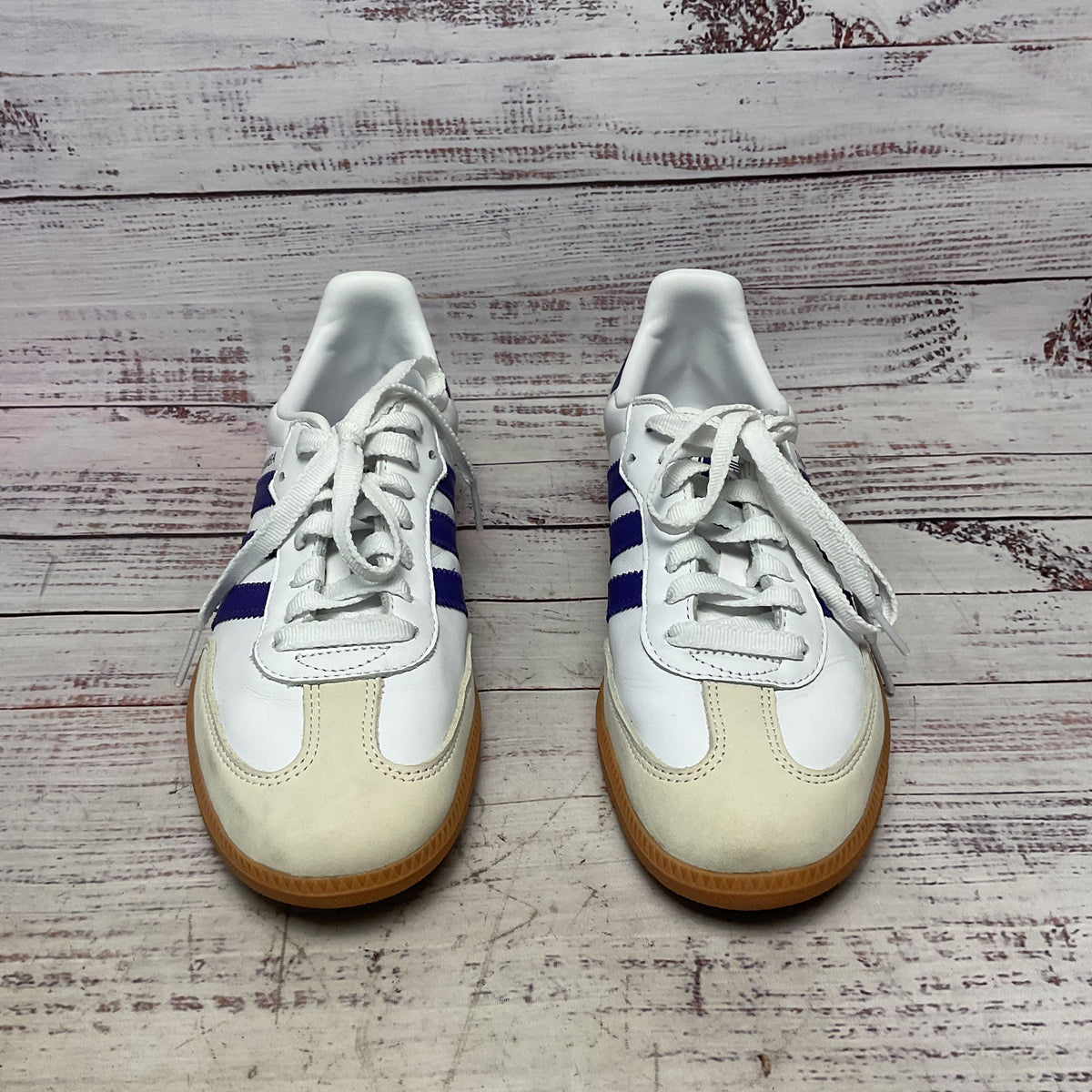 adidas Samba ADV White Purple Sneaker Shoe Women Size 8.5