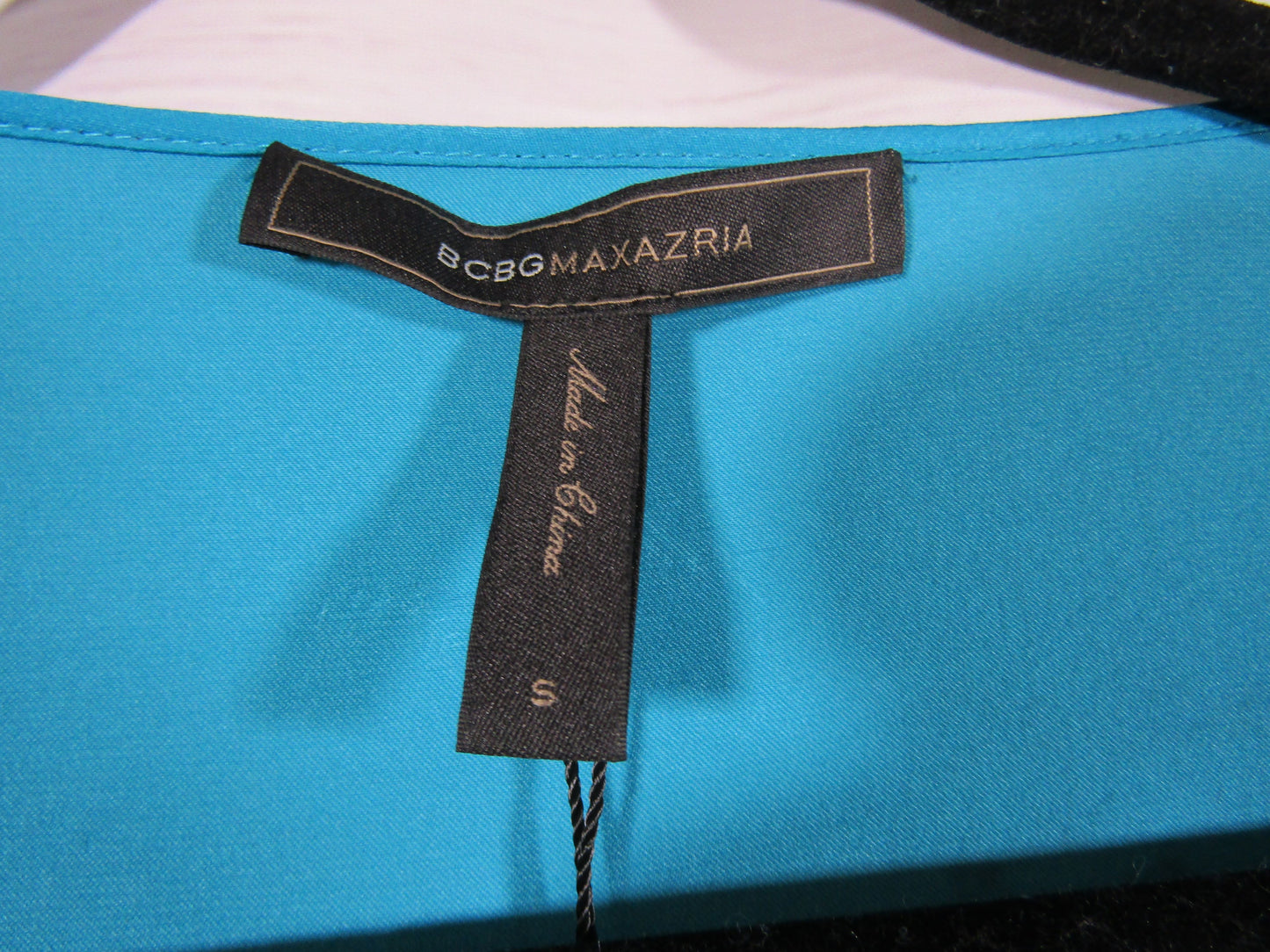 BCBG Maxazria Avery Women's Cyan Blue Dress Size S