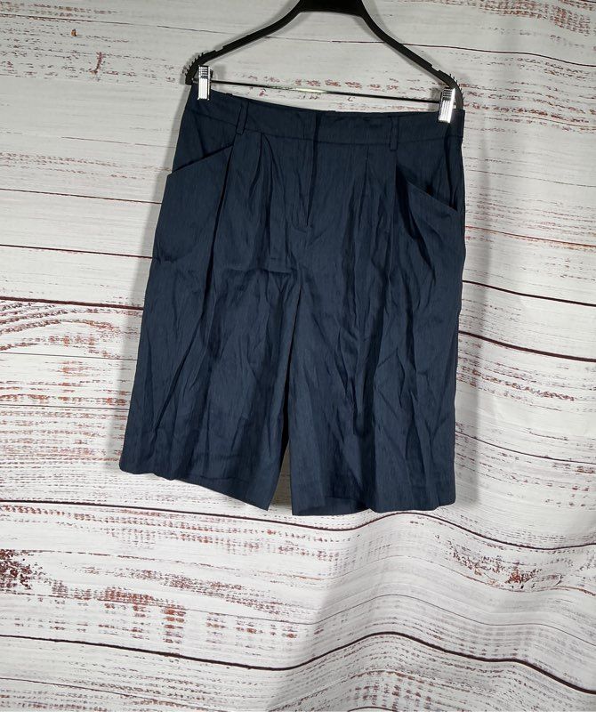 NWT Women's Lafayette 148 Linen Blend Shorts Size 10 Retail $278