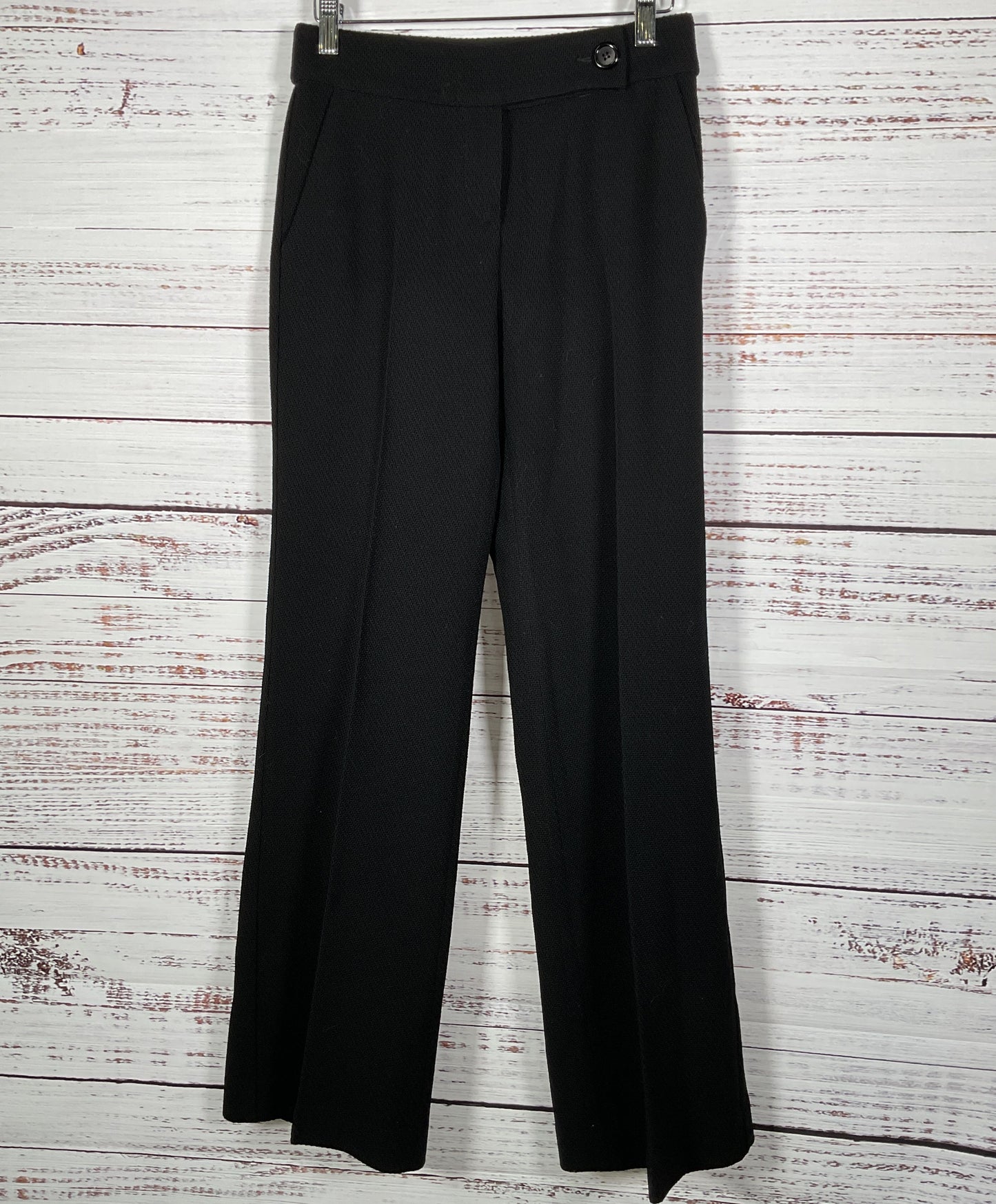 Emporio Armani Women's Black Knit Dress Trousers Size 4 Made in Italy
