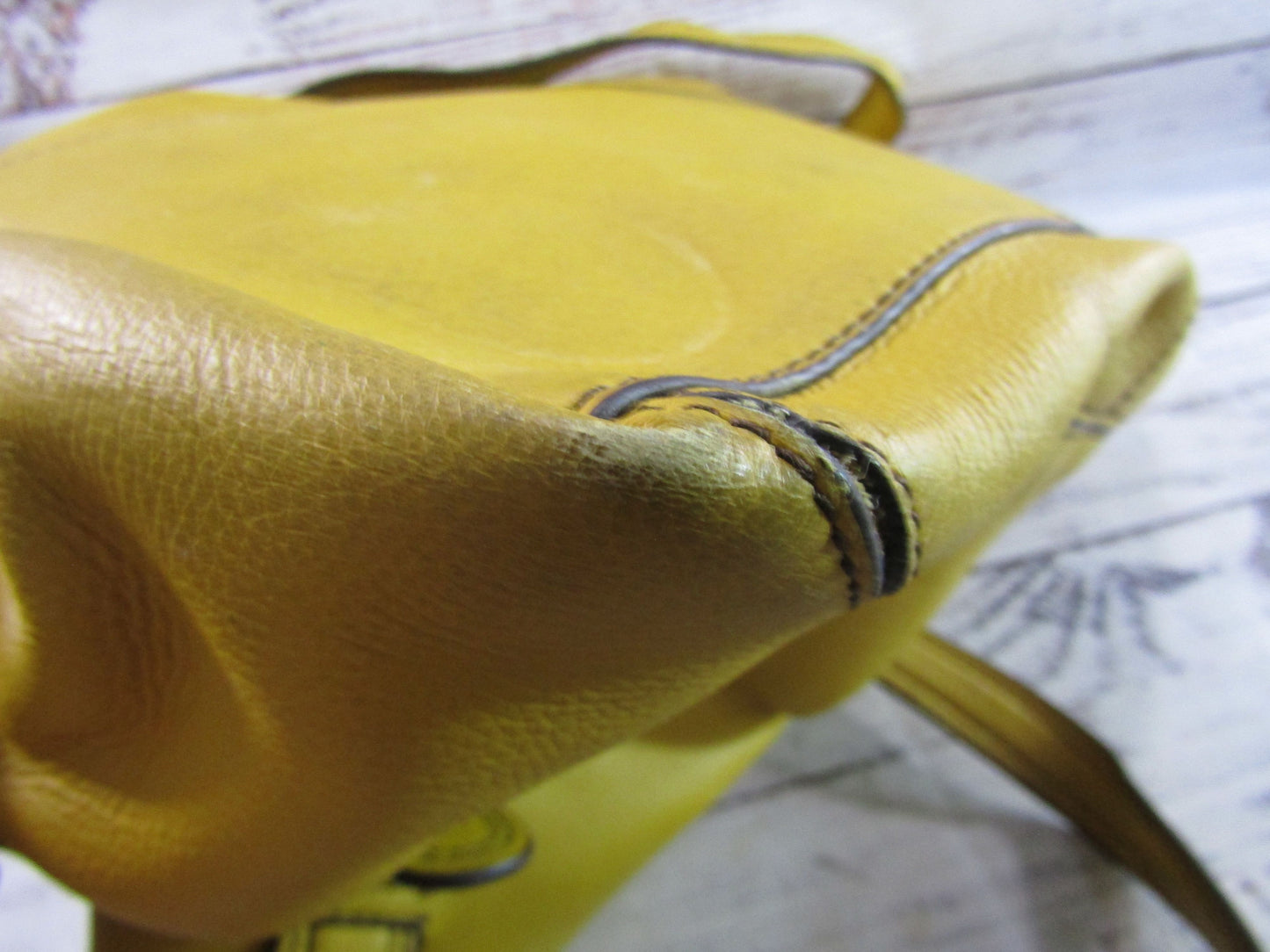 Etienne Aigner Women's Yellow Leather Shoulder Bag