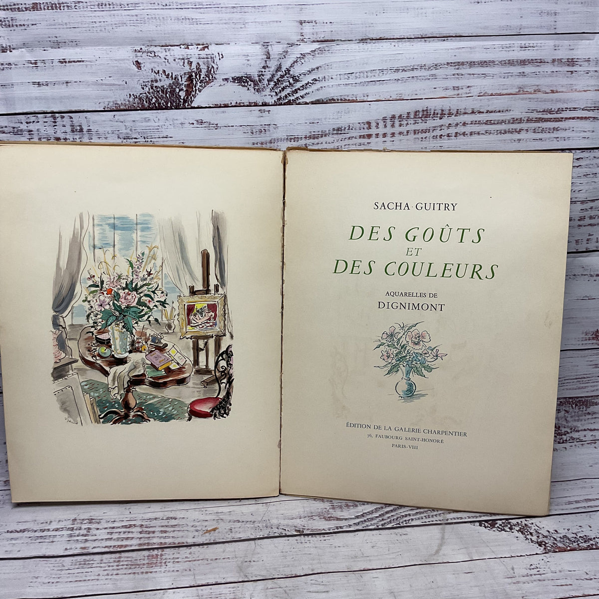 Des Goûts Et Des Couleurs Sacha Guitry 1945 France Dignimont Limited ED 980