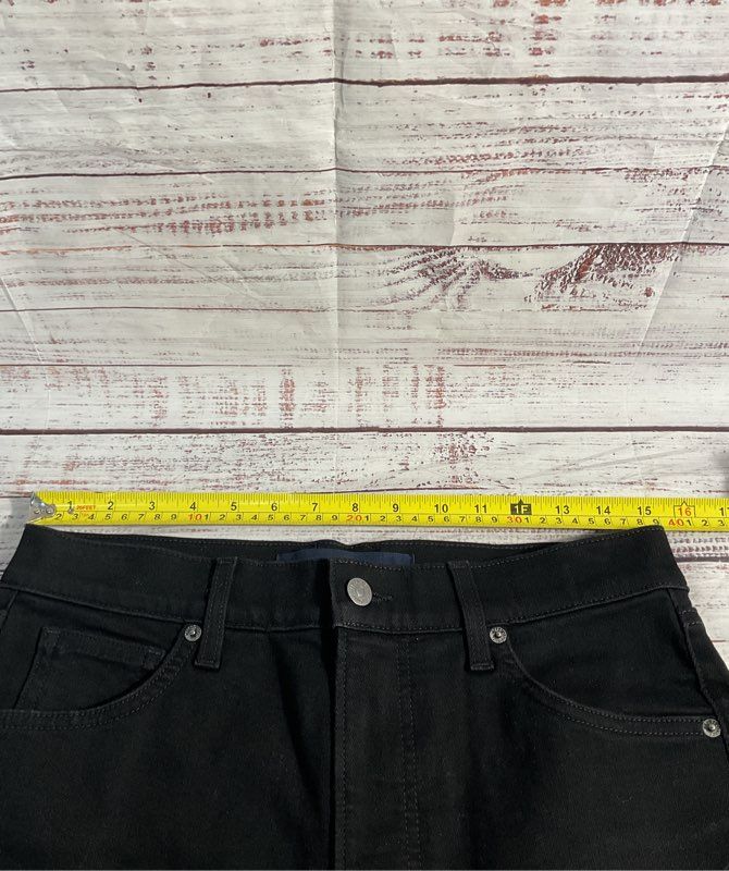 Veronica Beard Ryleigh Slim Straight Ankle High Rise Jeans Black Size 30 Women's