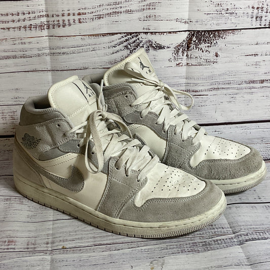 NIKE Air Jordan's 1 FQ7720-002 Men's White Gray Sneakers Shoes- SZ 8.5