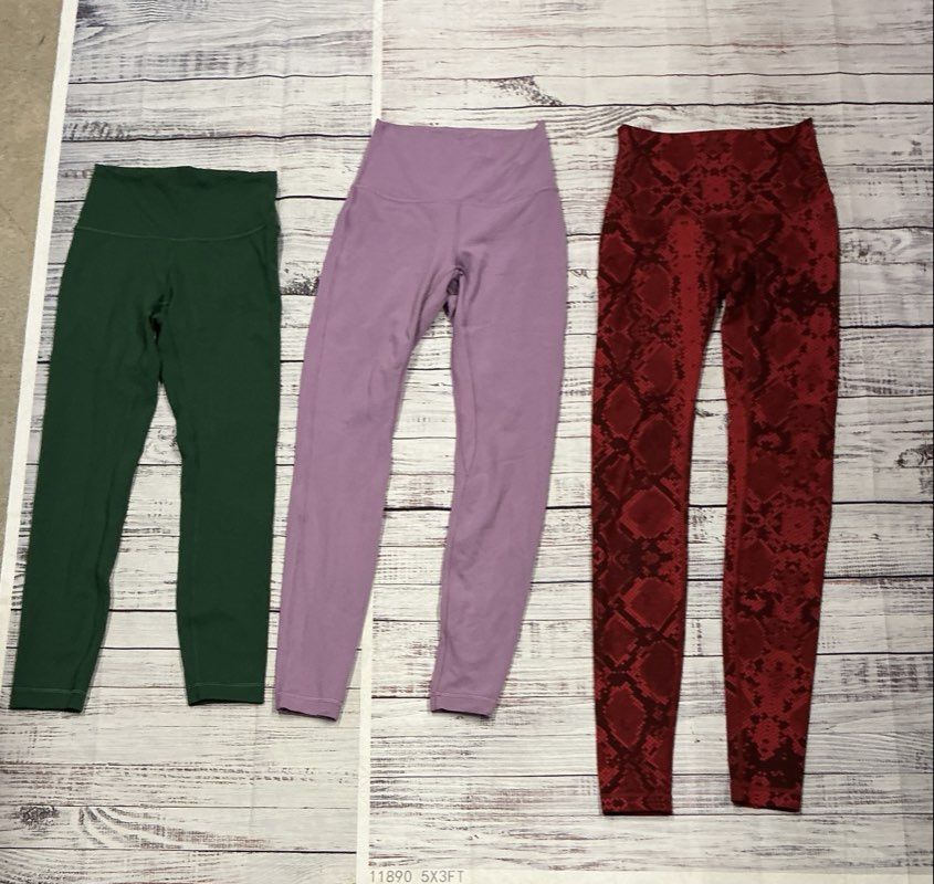 Women's Lululemon Lot of 8 Leggings, Skirt Tops and Sports Bras Size 4