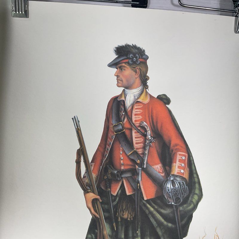 42nd Regiment of Foot (The Black Watch) Print by Donna J. Neary Signed.