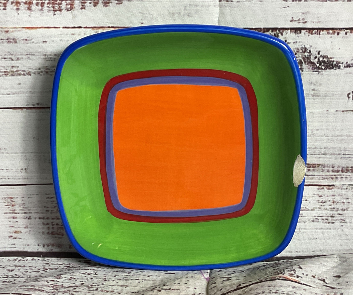 Dansk Caribe Set of 4 Bread Plates Multicolor