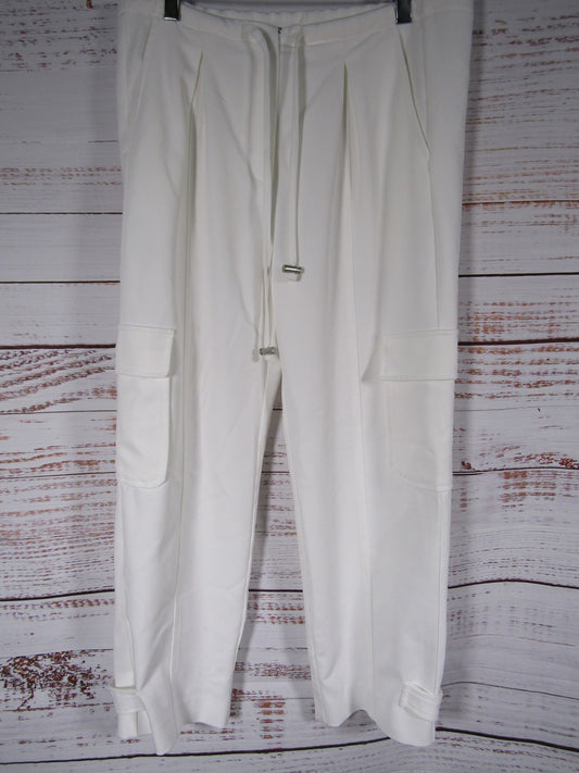 Almina Concept Women's White Drawstring Cargo Pants Size XS